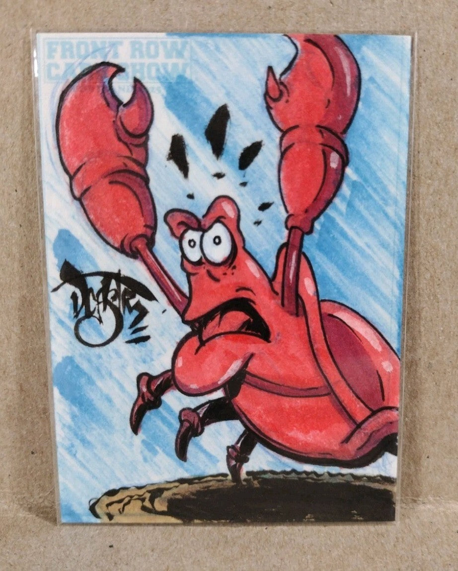 DCastr (2025) Front Row Show Exclusive Sketch Card W Original Sebastian Crab Art