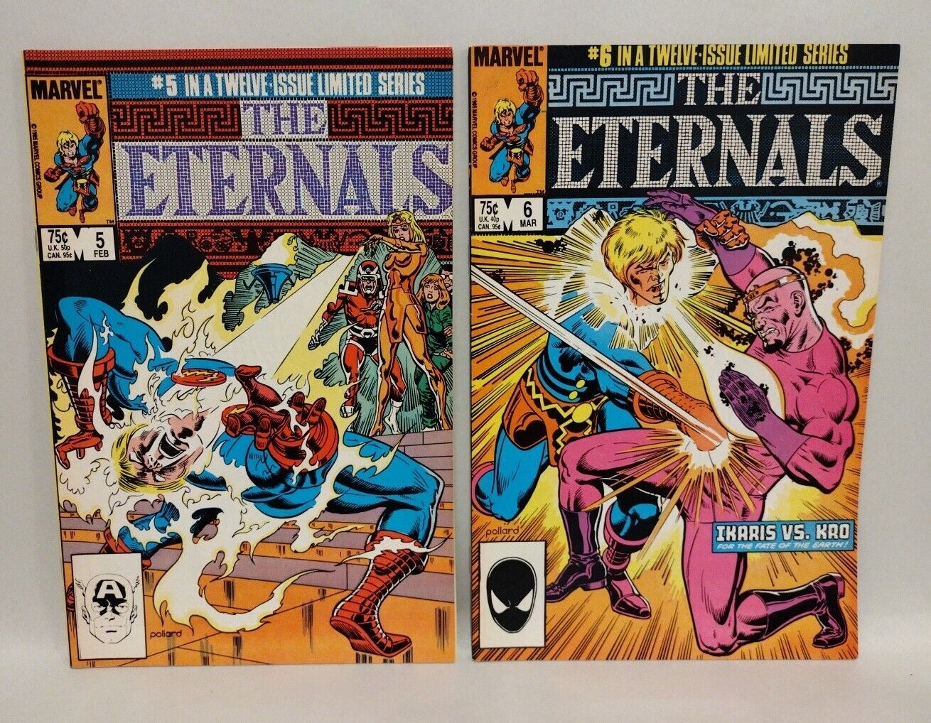 Eternals (1985) Marvel Comic Lot Set #1-9 11 12 Walter Simonson