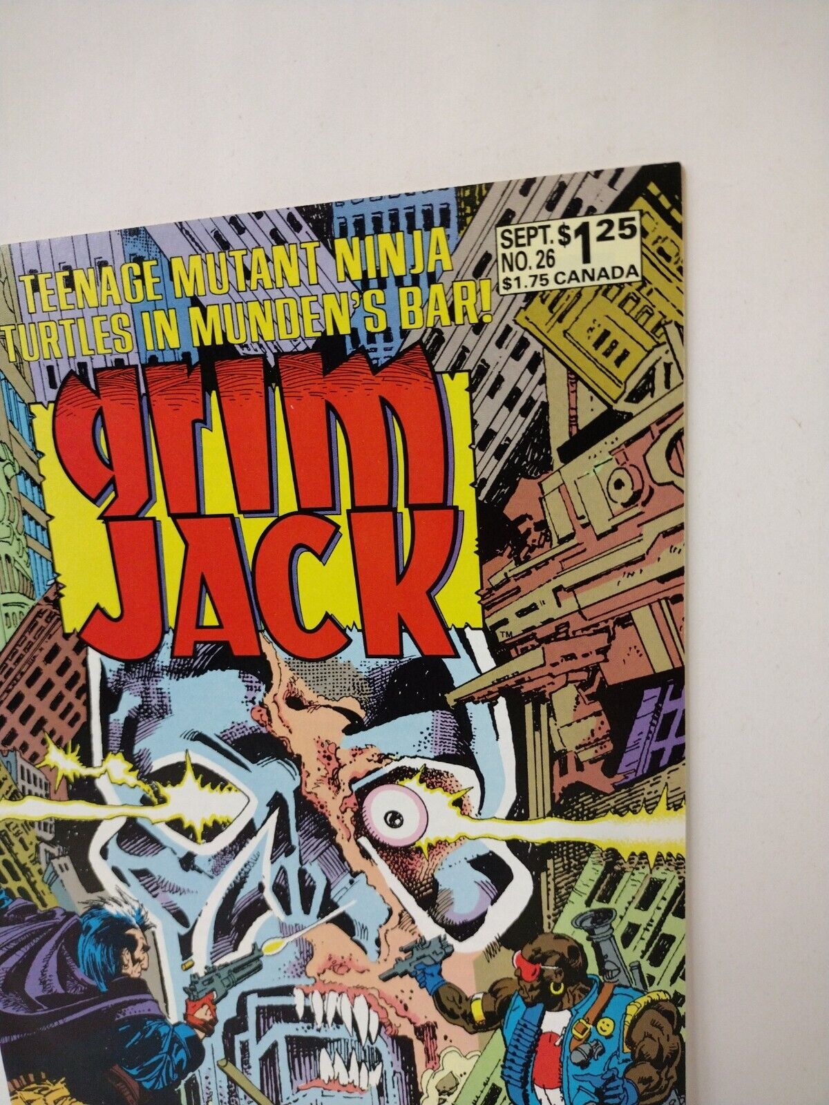 Grim Jack #26 (1986) TMNT Munden's Bar First Comic Ninja Turtles in Color