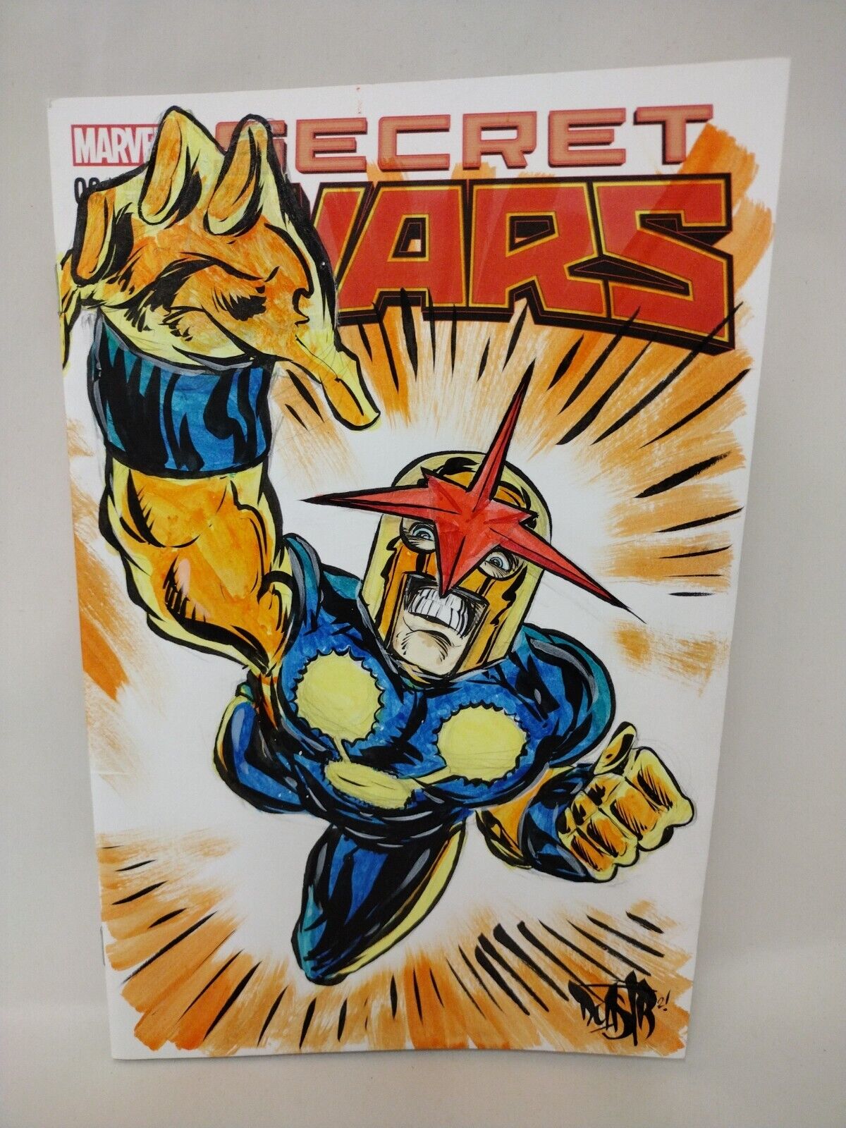 Secret Wars #1 (2015) Marvel Blank Variant Comic Original DCastr NOVA Art COA