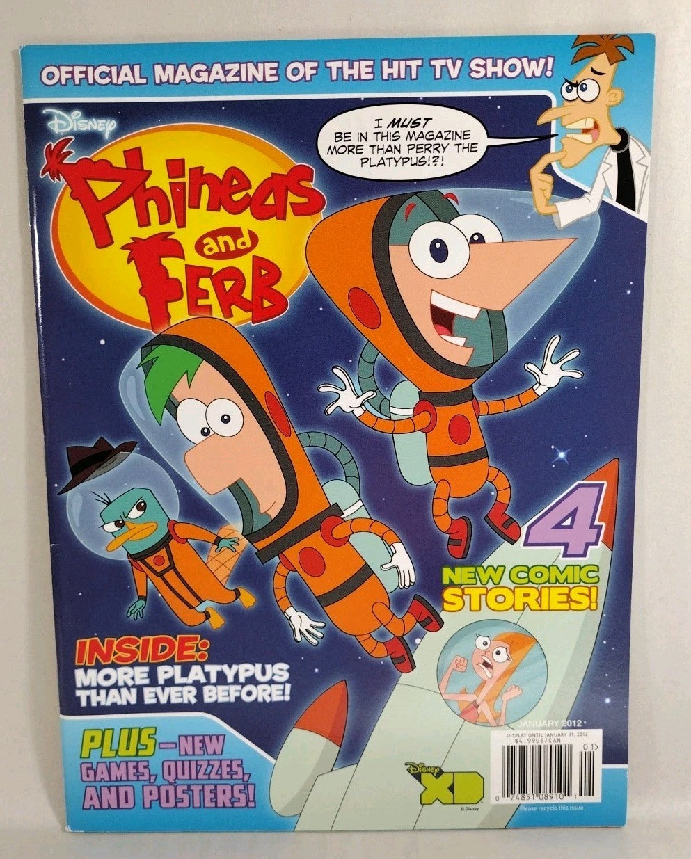 Phineas And Ferb Official Disney Comic Magazine Lot Set #1 (2011) 6 (2012)