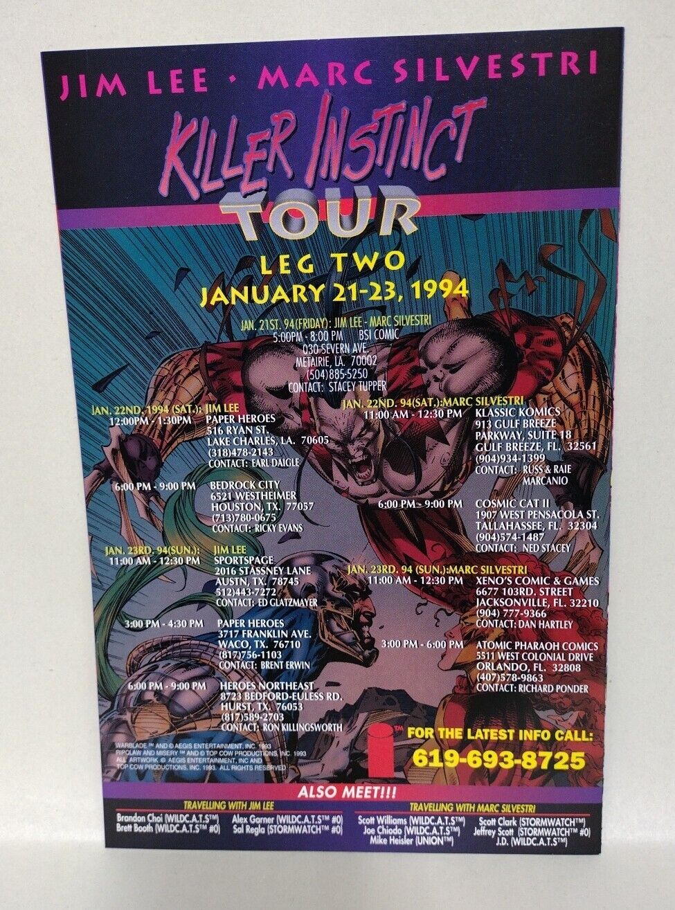 Wildcats #6 7 Cyber Force #2 3 (1993) Image Comics Killer Instinct Pt 1 2 3 4