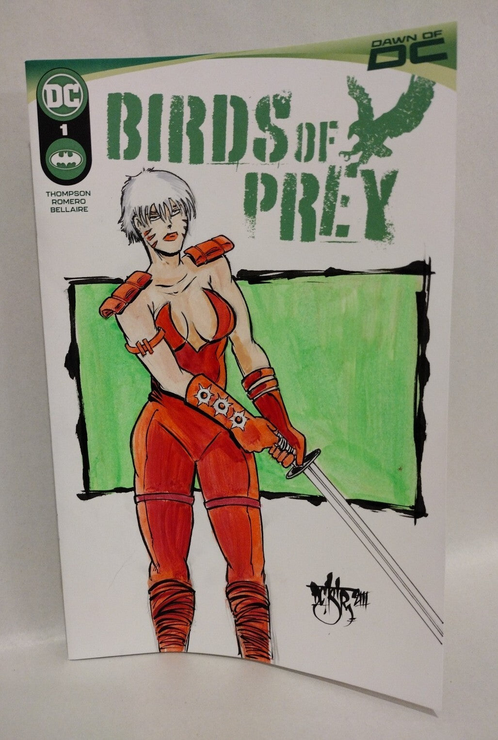 Birds Of Prey 1 (2023) Sketch Variant DC Comic w Original DCastr Zealot Art