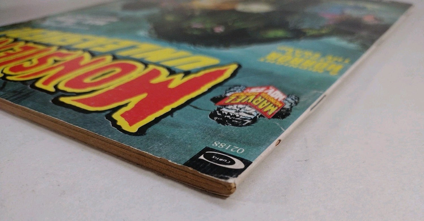 Monsters Unleashed Magazine #3 (1973) Marvel/Curtis Horror Comic FN