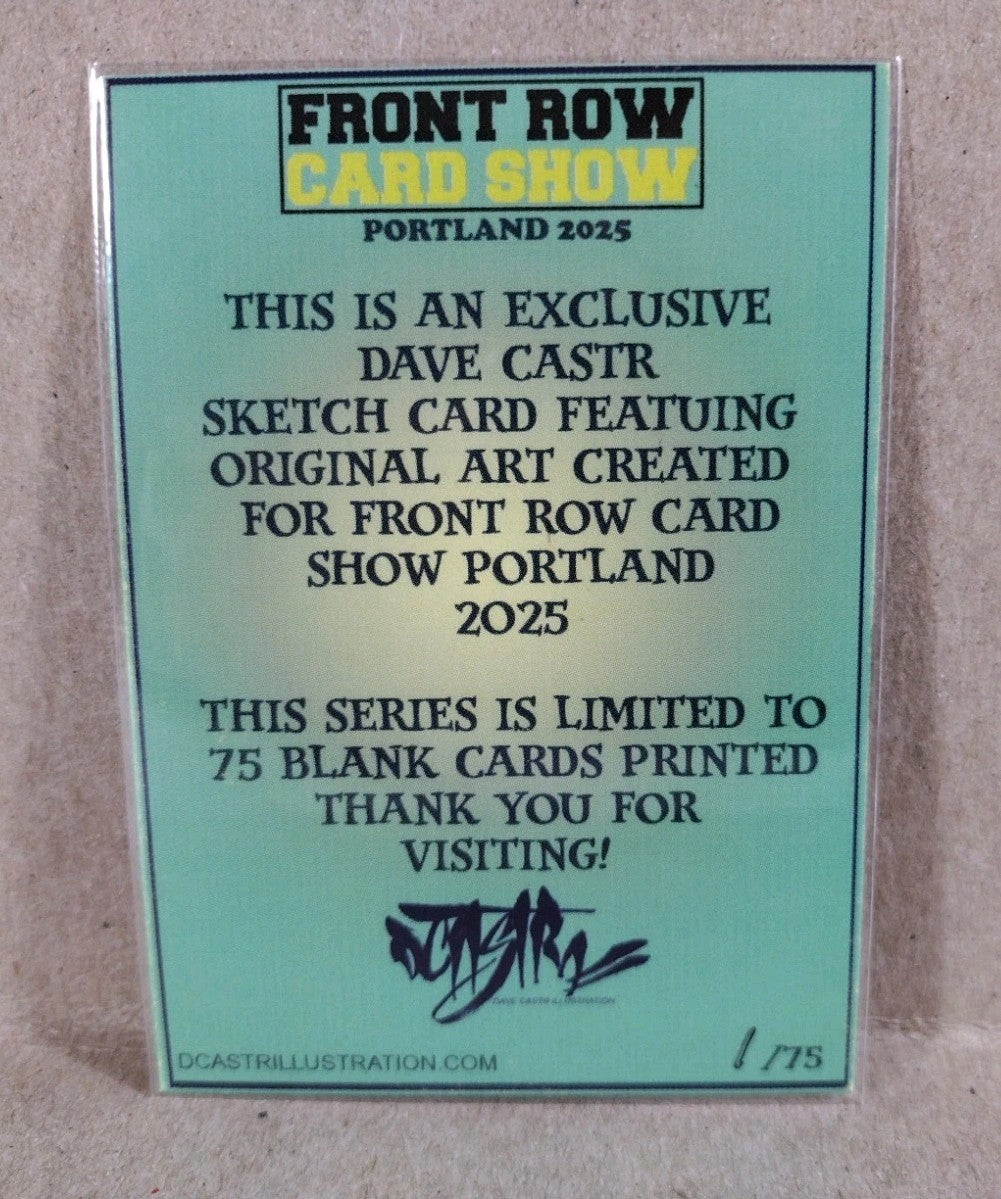 DCastr 2025 Front Row Show Exclusive Sketch Card W Original Green Goblin Art