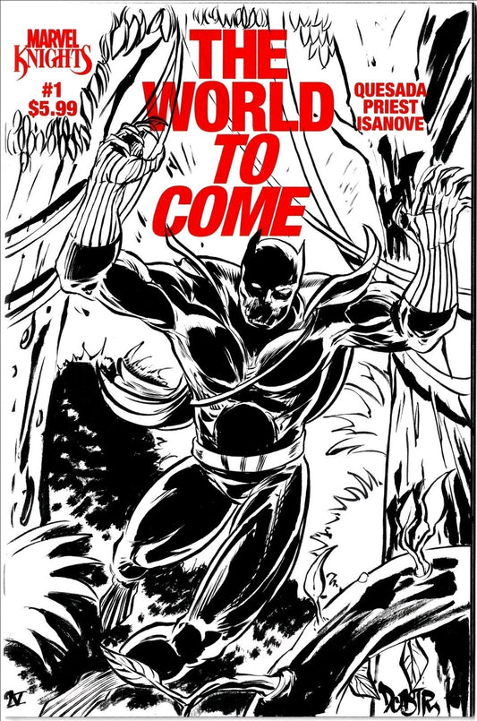 The World To Come (2025) Marvel Sketch Cover Variant Comic W Original DCastr Art