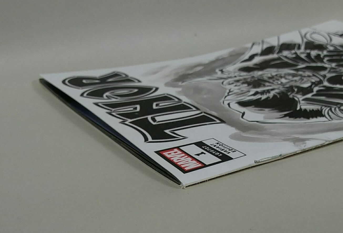 THOR #1 (2020) Marvel Sketch Cover Variant Comic W Original DCastr Art