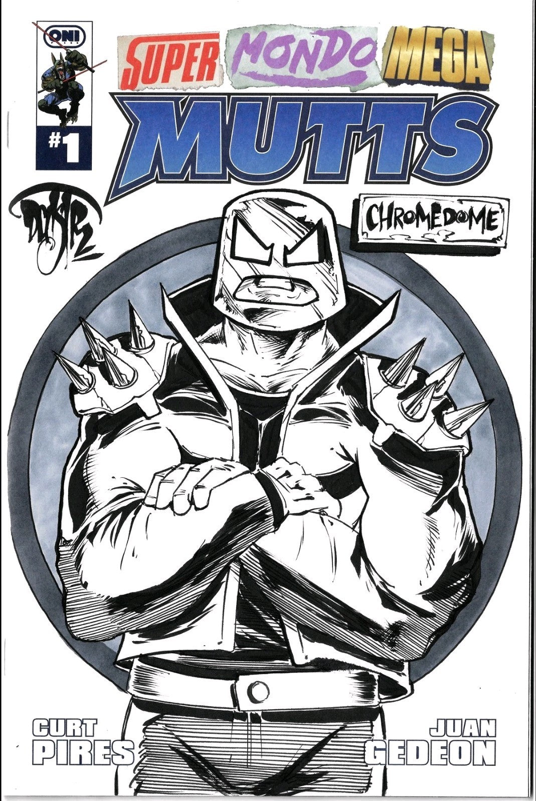 Super Mondo Mega Mutts #1 (2026) Oni Sketch Cover Comic W Original DCastr Art
