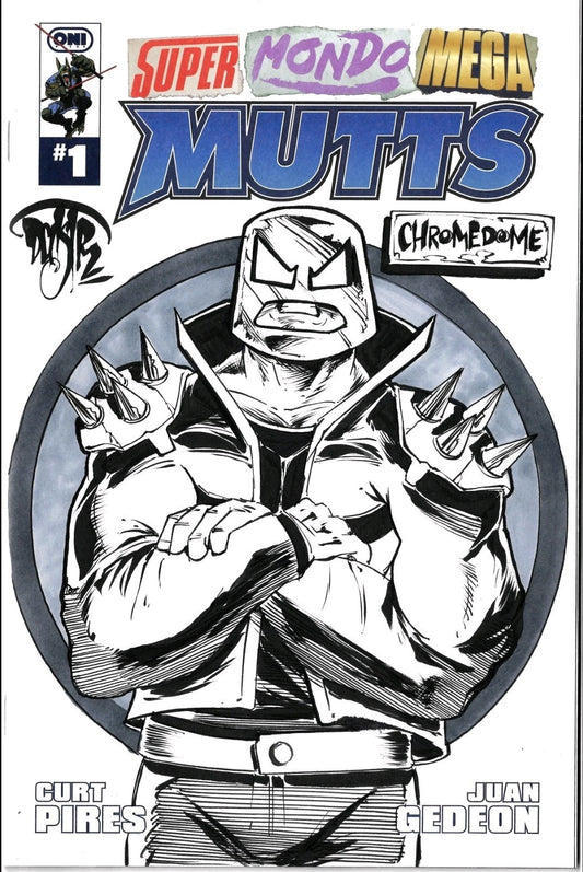 Super Mondo Mega Mutts #1 (2026) Oni Sketch Cover Comic W Original DCastr Art