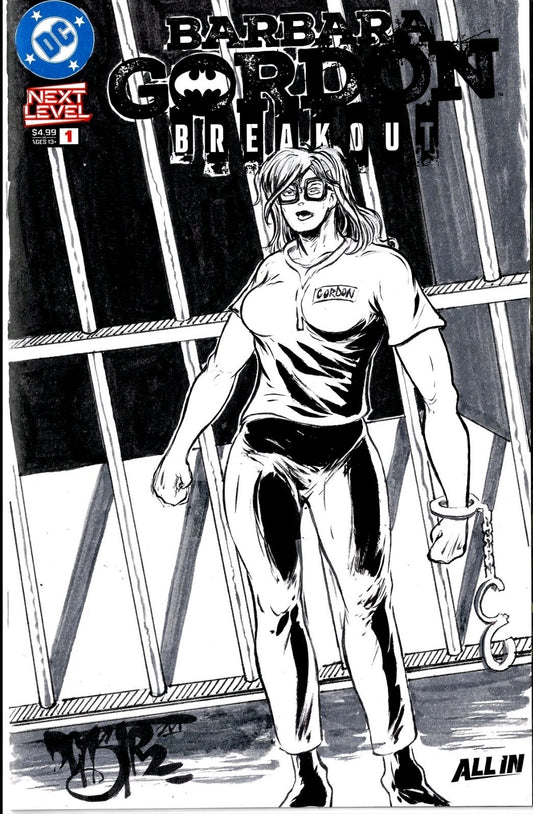 Barbara Gordon Breakout #1 DC Comic 2026 Sketch Cover Var W Original DCastr Art