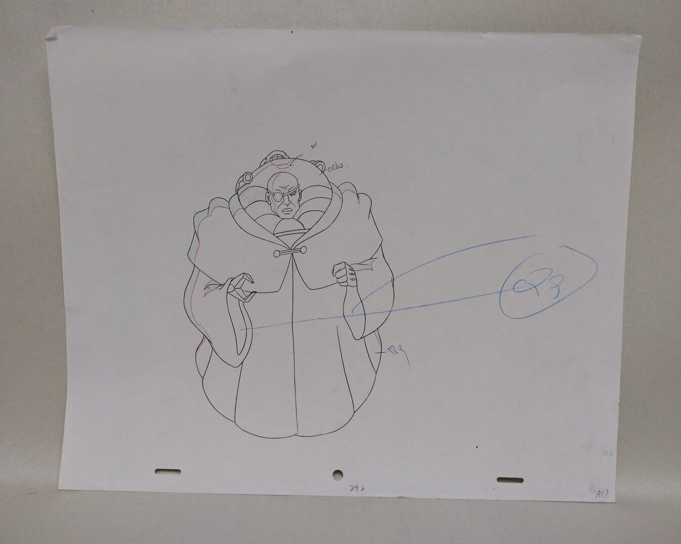 Street Sharks (1996) Original Animation Production Cel EP 38 W Dr Piranoid