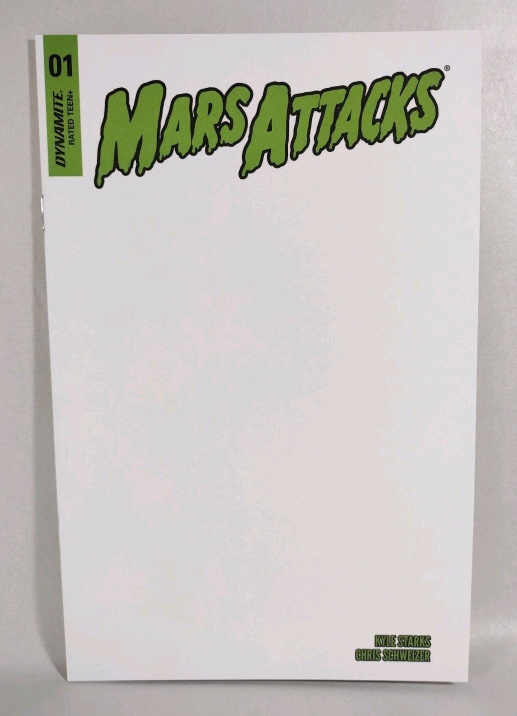 Mars Attacks #1 (2016) Dynamite Comic Blank Sketch Variant Cover NM