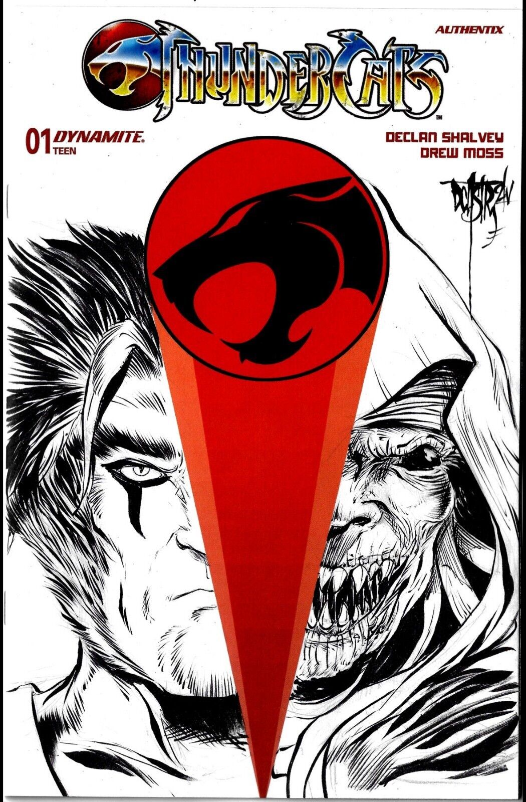 Thundercats #1 (2024) Dynamite Sketch Cover Comic W Original DCastr Panthro Art