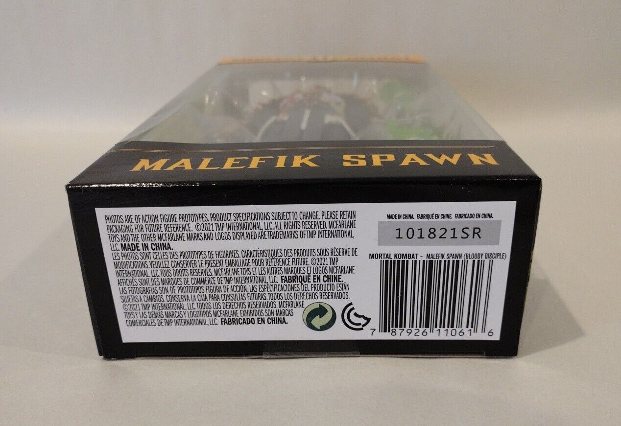 Mortal Kombat Malefik Spawn 7" McFarlane Toys Action Figure New In Dent Box