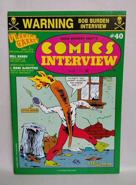 Comics Interview #40 (1987) Bob Burden Flaming Carrot Mister X Issue NM