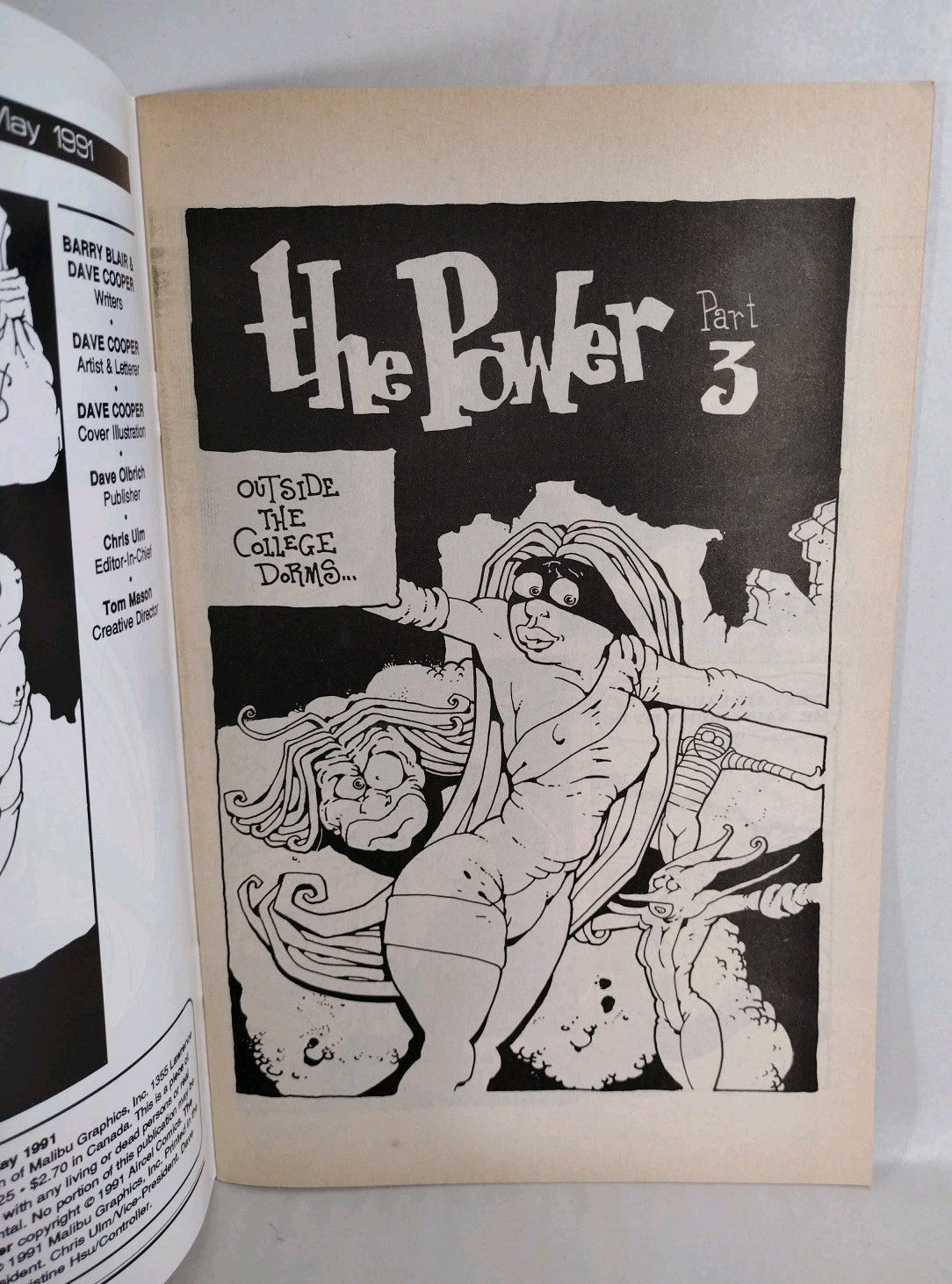 The Power #1 2 3 4 Complete Limited Series Set (1990) Dave Cooper Aircel Comics 