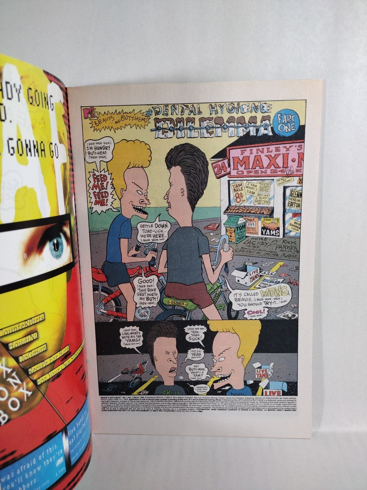 Beavis And Butt-Head #1 (1993) Marvel MTV 1st Comic Appearance NM