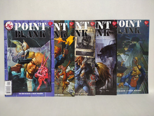 Point Blank (2001) Complete Wild Storm Comic Set #1 2 3 4 5 Ed Brubaker Grifter