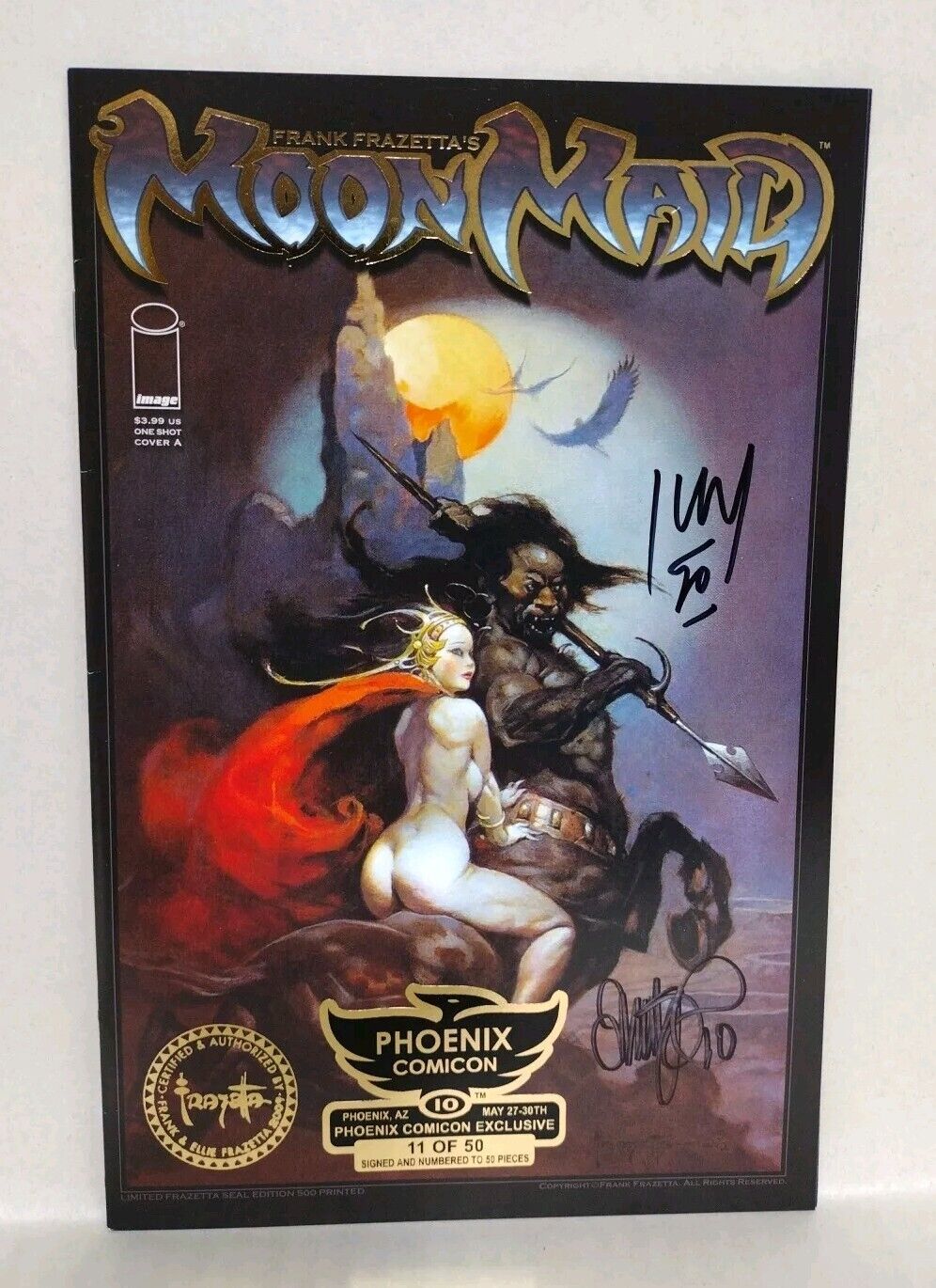 Frank Frazetta Moon Maid #1 Image Comic One Shot Phoenix Exclusive Signed #'d