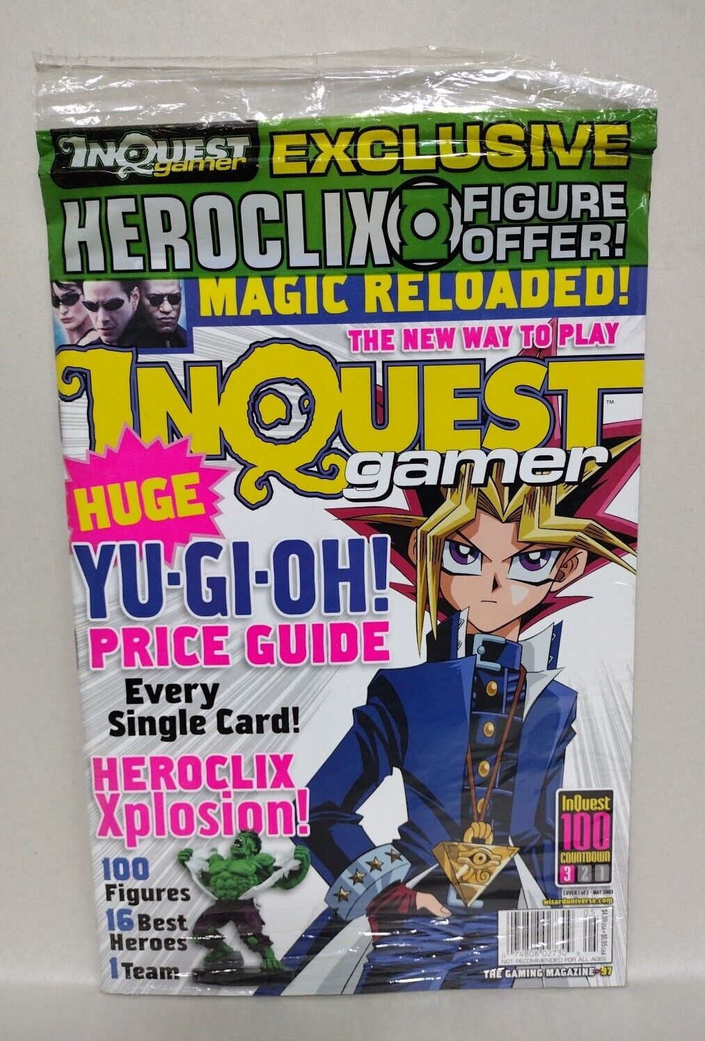 INQUEST GAMER #97 (2003) COVER A Yu-Gi-Oh! NEW SEALED WITH LOTR INSERT