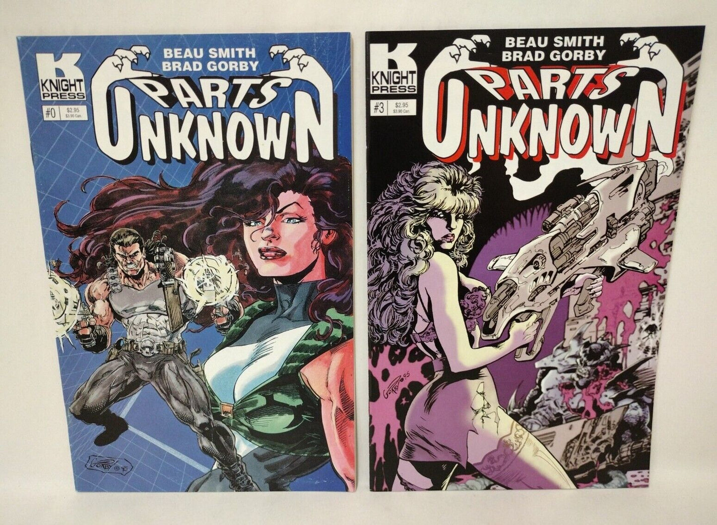 Parts Unknown Comic Lot Knight Press #0 3 Eclipse #1 3 4 Image #2 Beau Smith