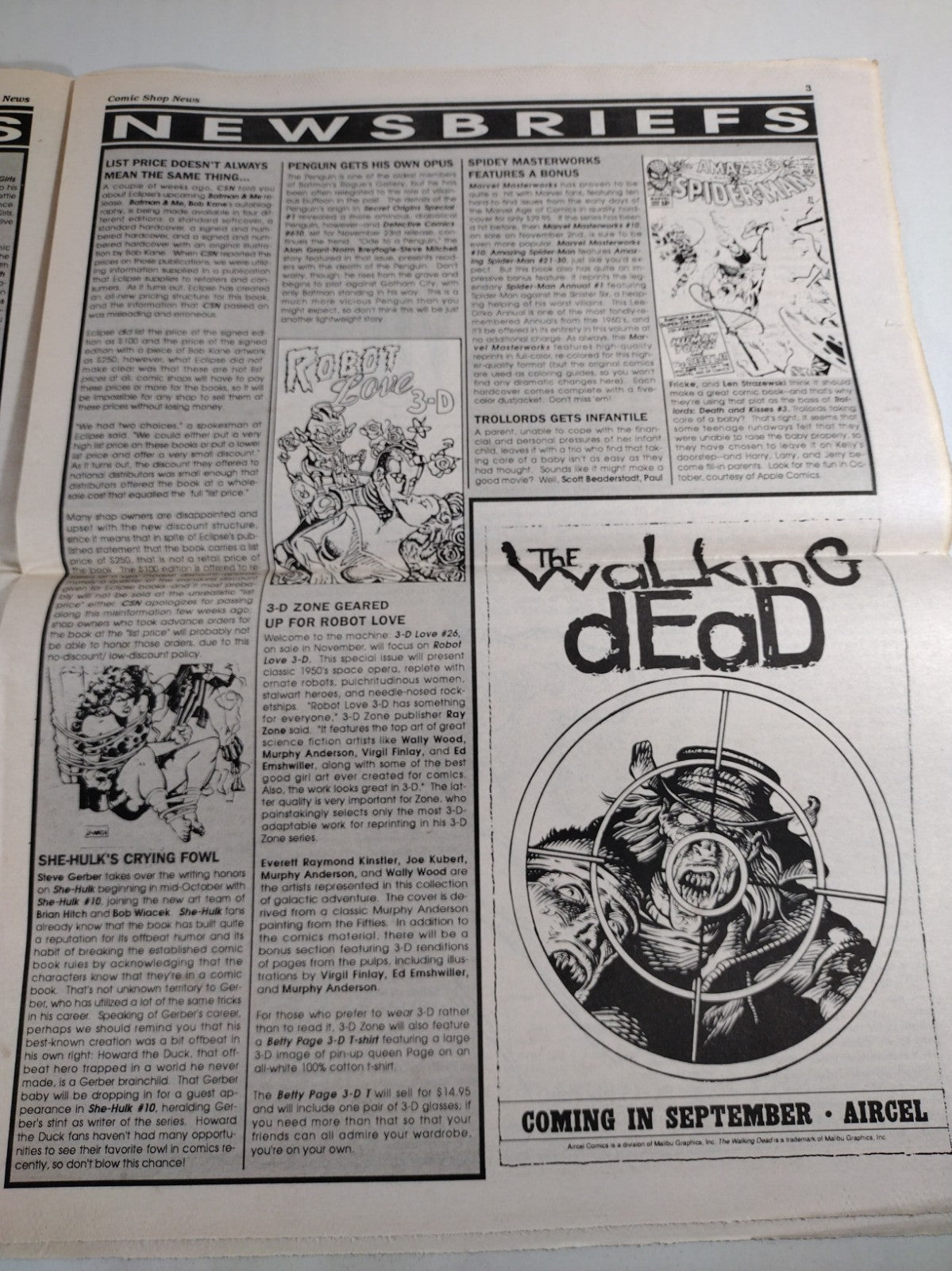 Comic Shop News 118 August 27 1989 Newsletter 1st New Mutants Cable Shown Named