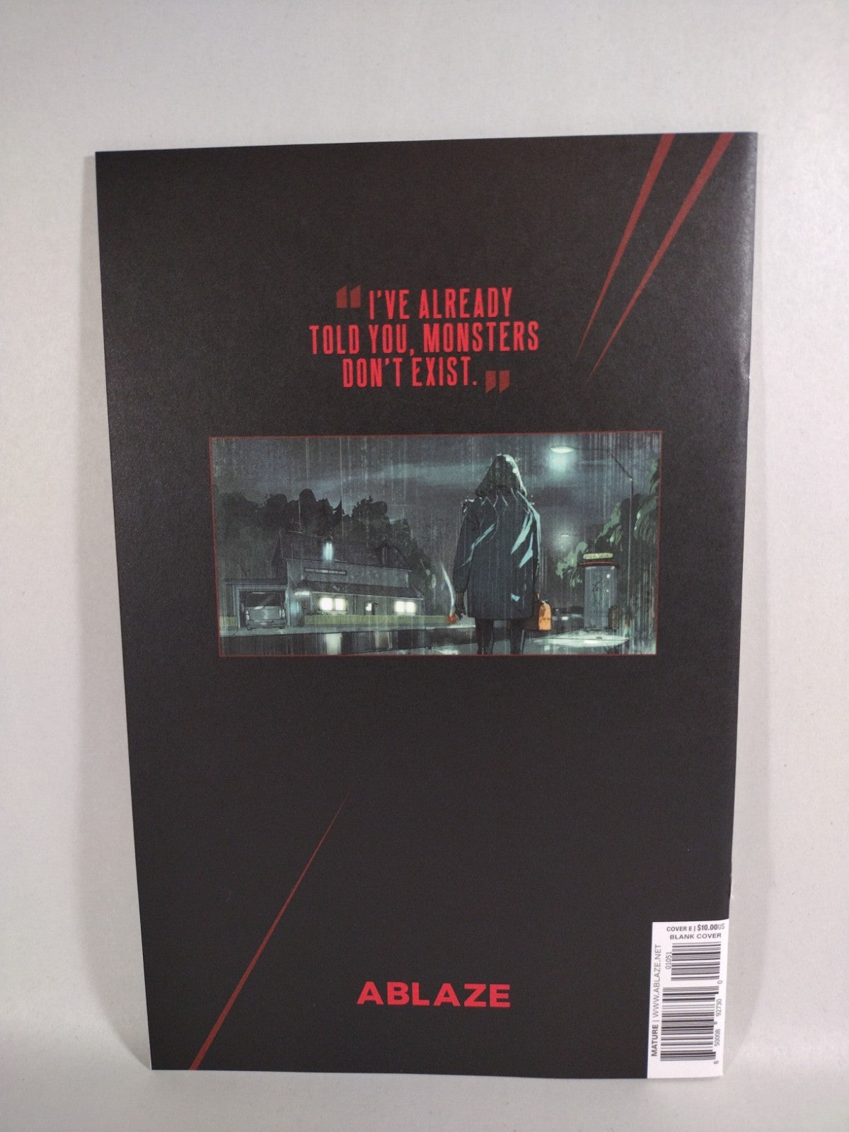 Boogyman #1 (2022) Ablaze Comic Blank Sketch Variant Glow In The Dark Cover NM