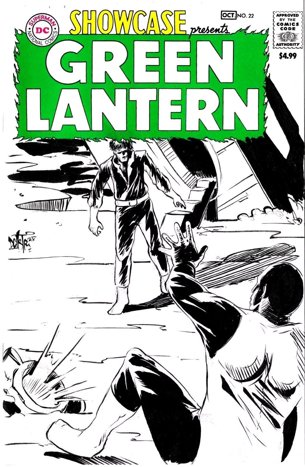 Showcase Presents Green Lantern 22 (2024) DC Comic Sketch Variant W Original Art