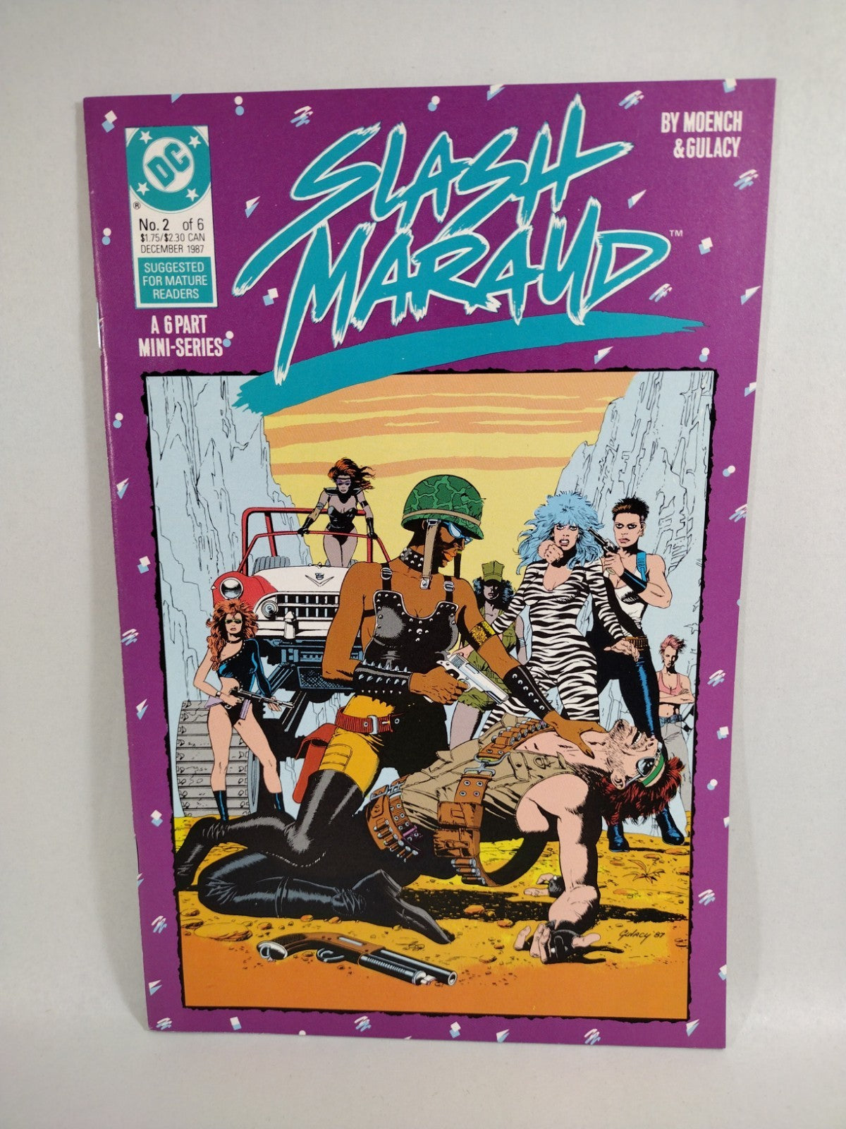 Slash Maraud (1987) Complete Comic Series #1-6 W Promo Poster Moench Gulacy