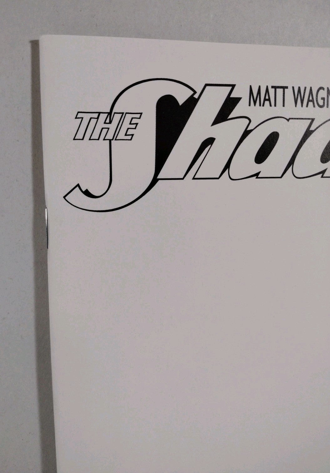 Shadow: Year One 2 (2013) Dynamite Blank Sketch Variant Cover Comic Wagner VF-NM