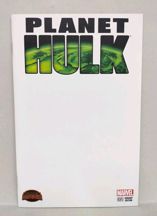 Planet Hulk #1 (2015) Marvel Comic Blank Sketch Variant Cover NM