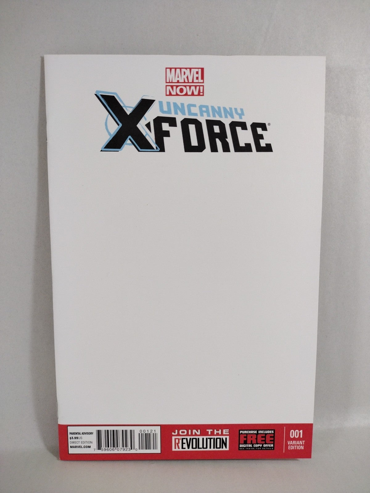 Uncanny X-Force #1 (2013) Marvel Blank Cover Variant Comic Humphries Garney NM