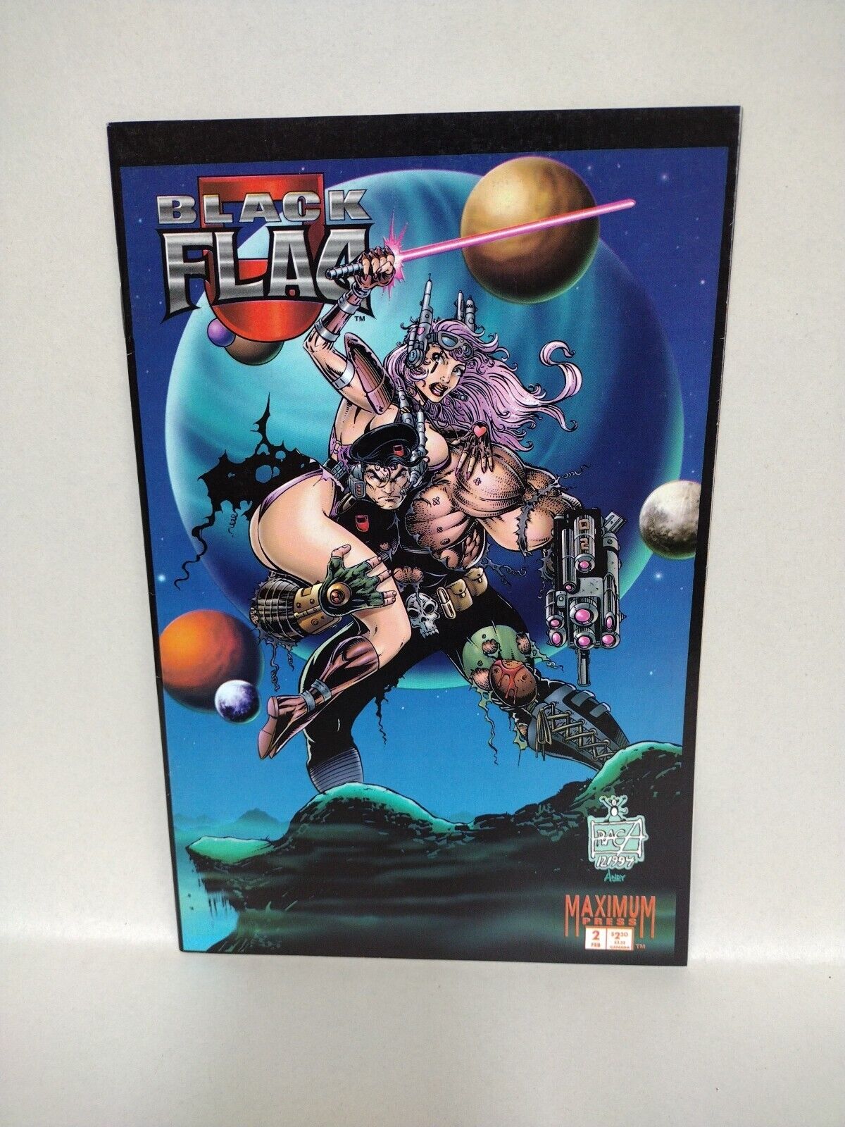 Black Flag (1995) Maximum Press Dan Fraga Comic Lot Set #1 2a 2b 3 Image Preview