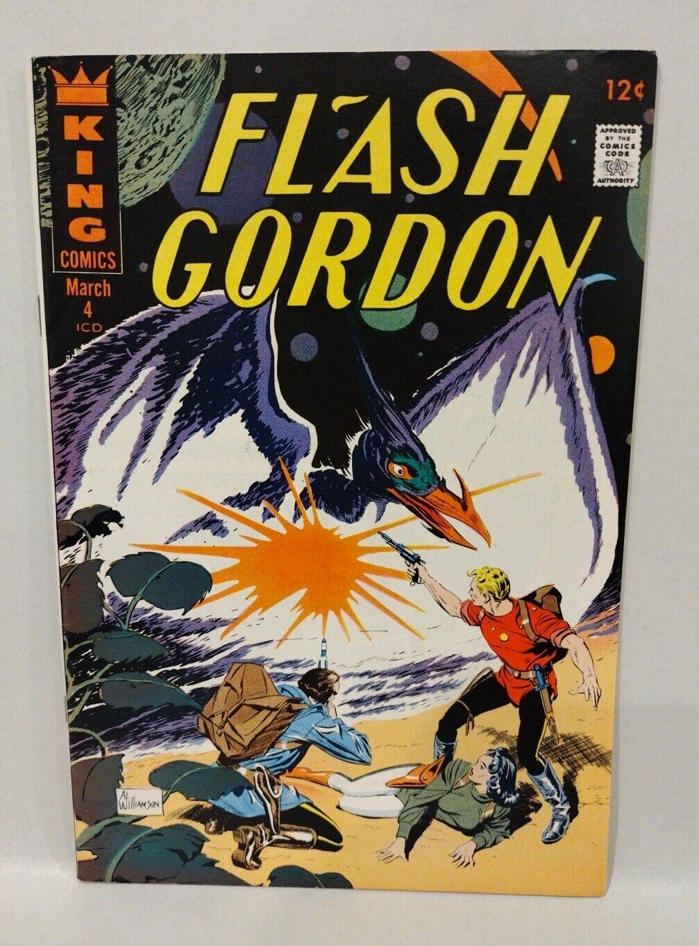 FLASH GORDON #4 (1967) King Comics Al Williamson Cover Dr Zarkov Mongo VF-NM