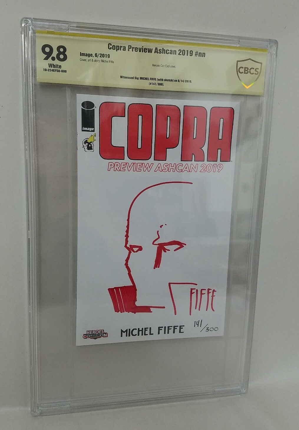 Copra Preview Ashcan 2019 Signed Michel Fiffe W Sketch CBCS 9.8 141/300 Rare