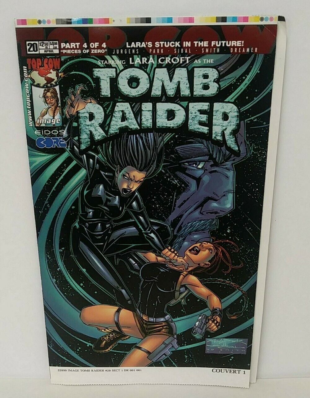 Tomb Raider 20 (2002) Printer Proof Cover Page Andy Park Image Top Cow Comics