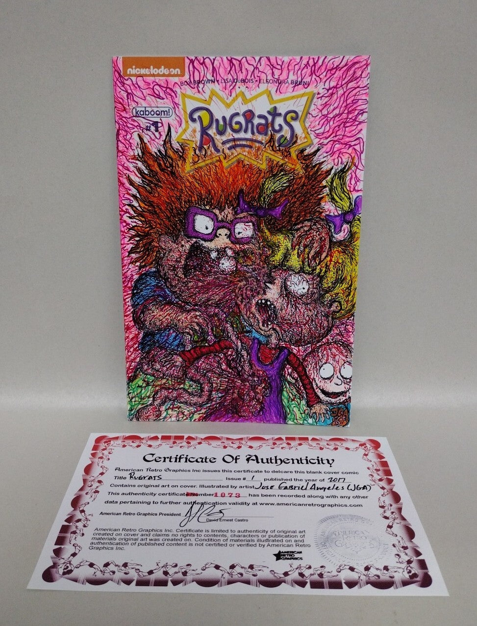 RUGRATS #1 (2017) Sketch Cover Comic W Original JOSE GABRIEL ANGELES (JGA) Art 
