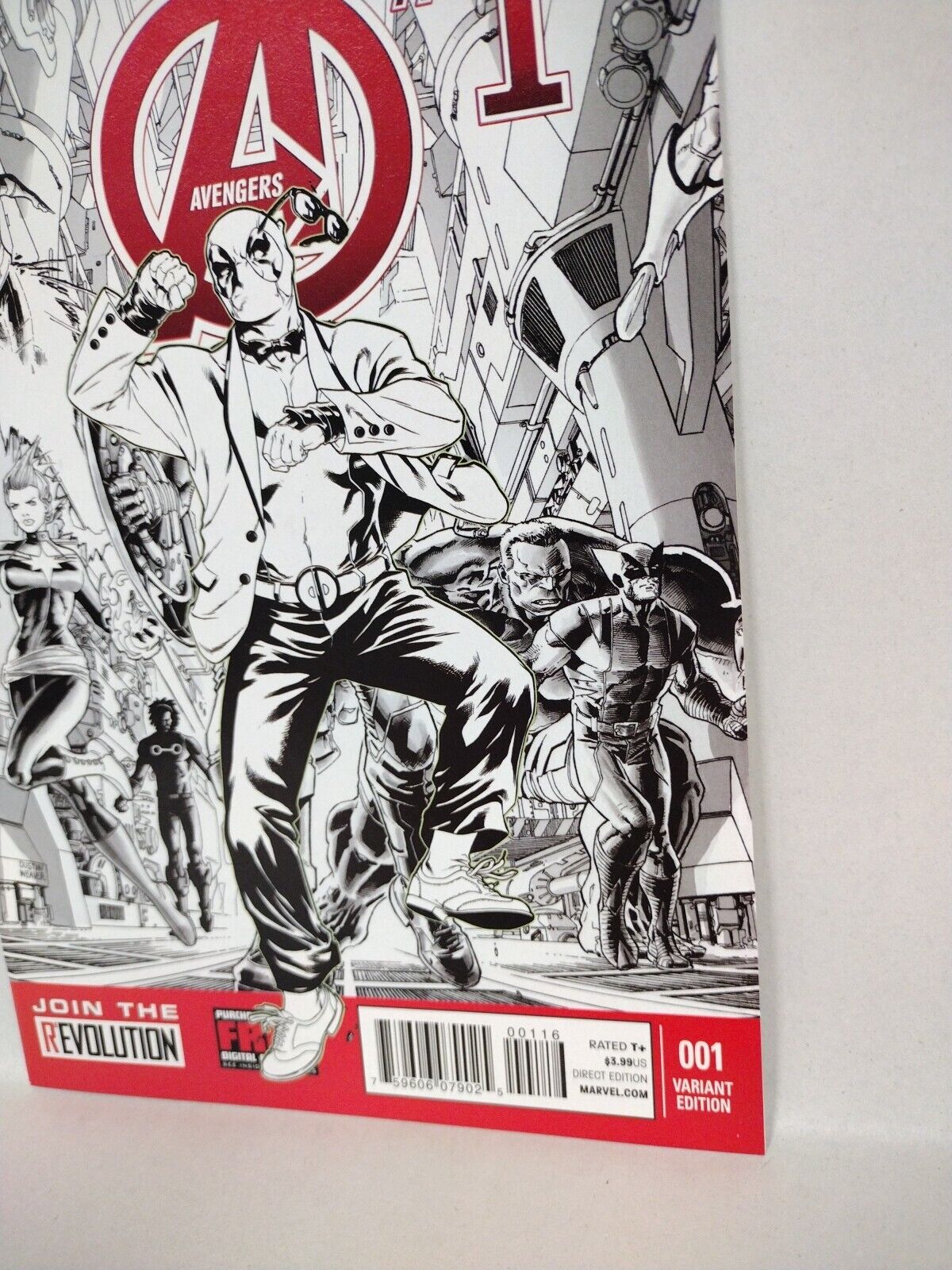Avengers #1 (2013) Marvel Comics Deadpool Gangnam Style Sketch Variant NM