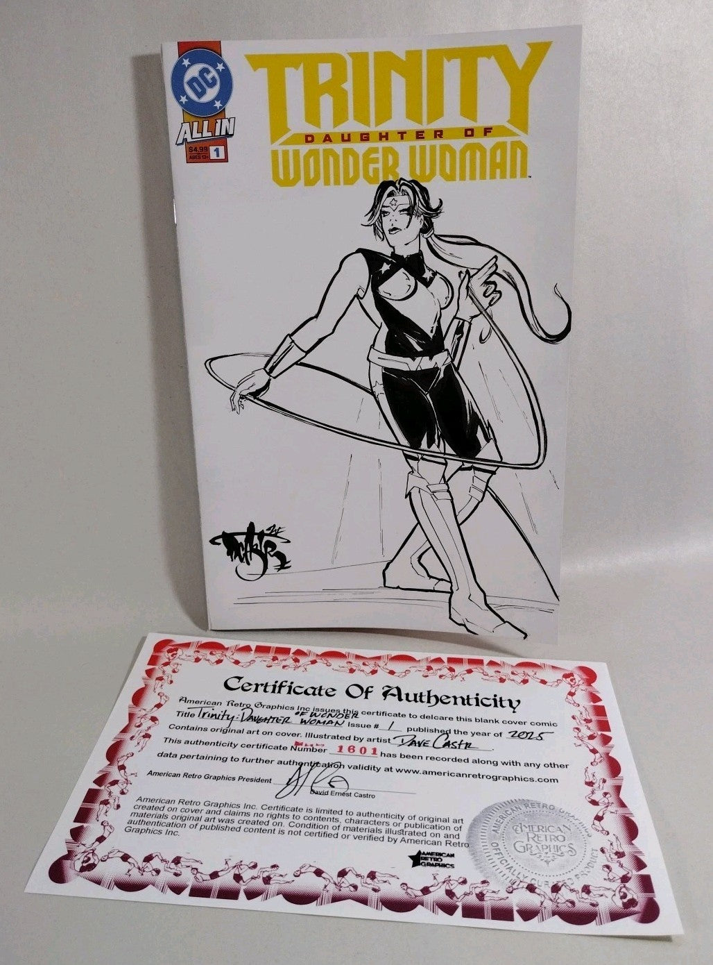Trinity Daughter Of Wonder Woman 1 DC Sketch Cover Variant W Original DCastr Art