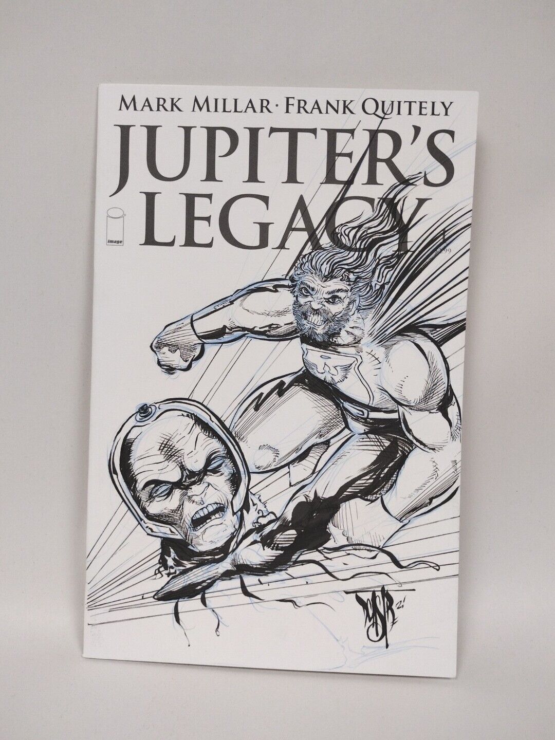 Jupiter's Legacy #1 (2013) Blank Cover Comic w Original Art UTOPIAN DCastr