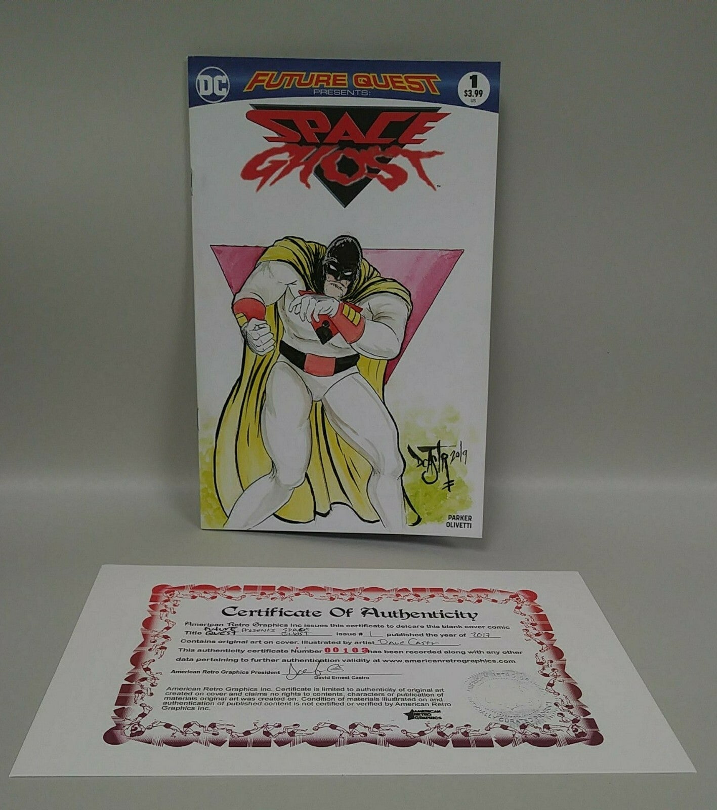Future Quest Space Ghost 1 (2017) DC Sketch Variant Comic W DCastr Original Art