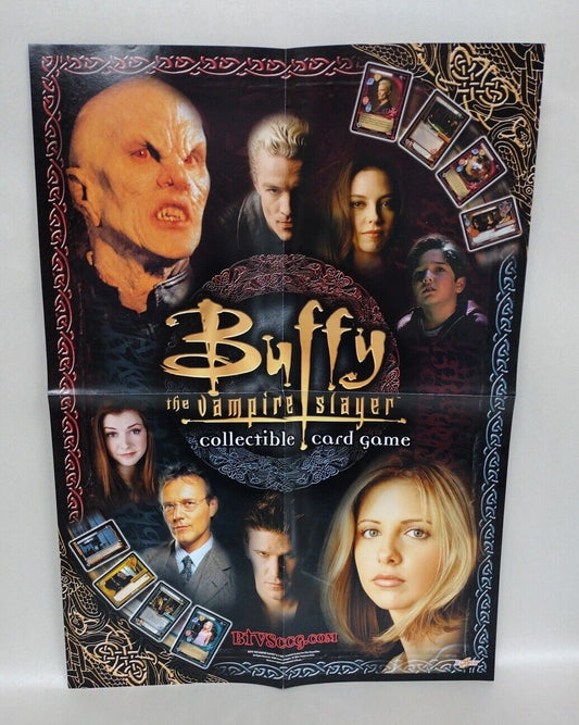 BUFFY THE VAMPIRE SLAYER (2001) Score Card Game Promo Poster 16 X 22" Folded 