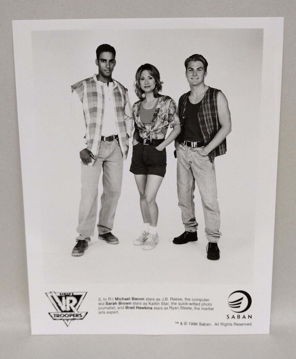 Saban's VR Troopers (1996) 8 X 10 BW Glossy Cast Photo Print Set Lot Of 7 