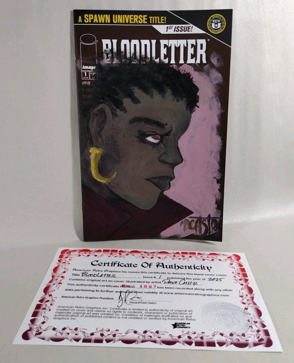 Bloodletter #1 (2025) Image Comic Sketch Cover Variant W Original Dave Castr Art