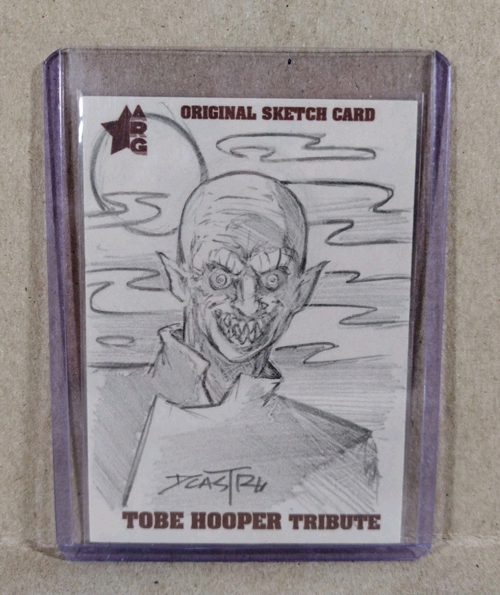 Tobe Hooper Tribute Sketch Card 2022 ARG W Original Dave Castr Kurt Barlow Art