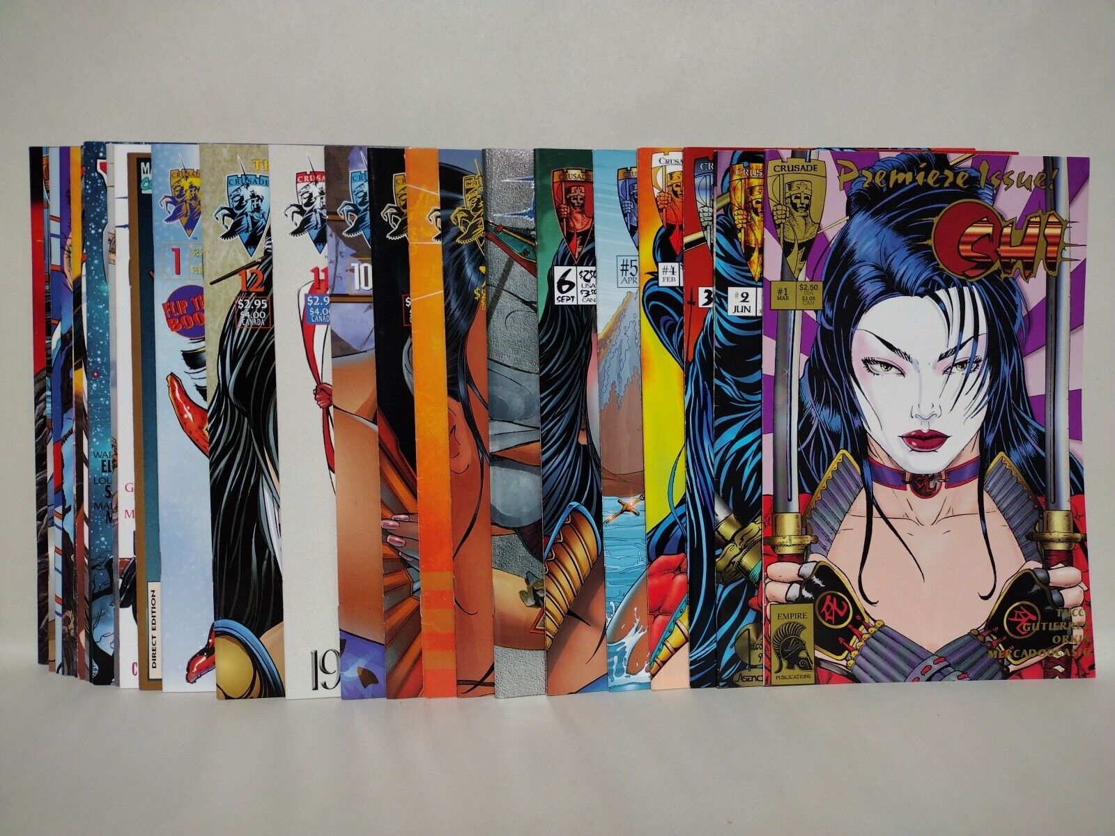 Shi (1994) Complete Crusade Comic 26 pc Lot Set Way Of Warrior #1-12 +Crossovers