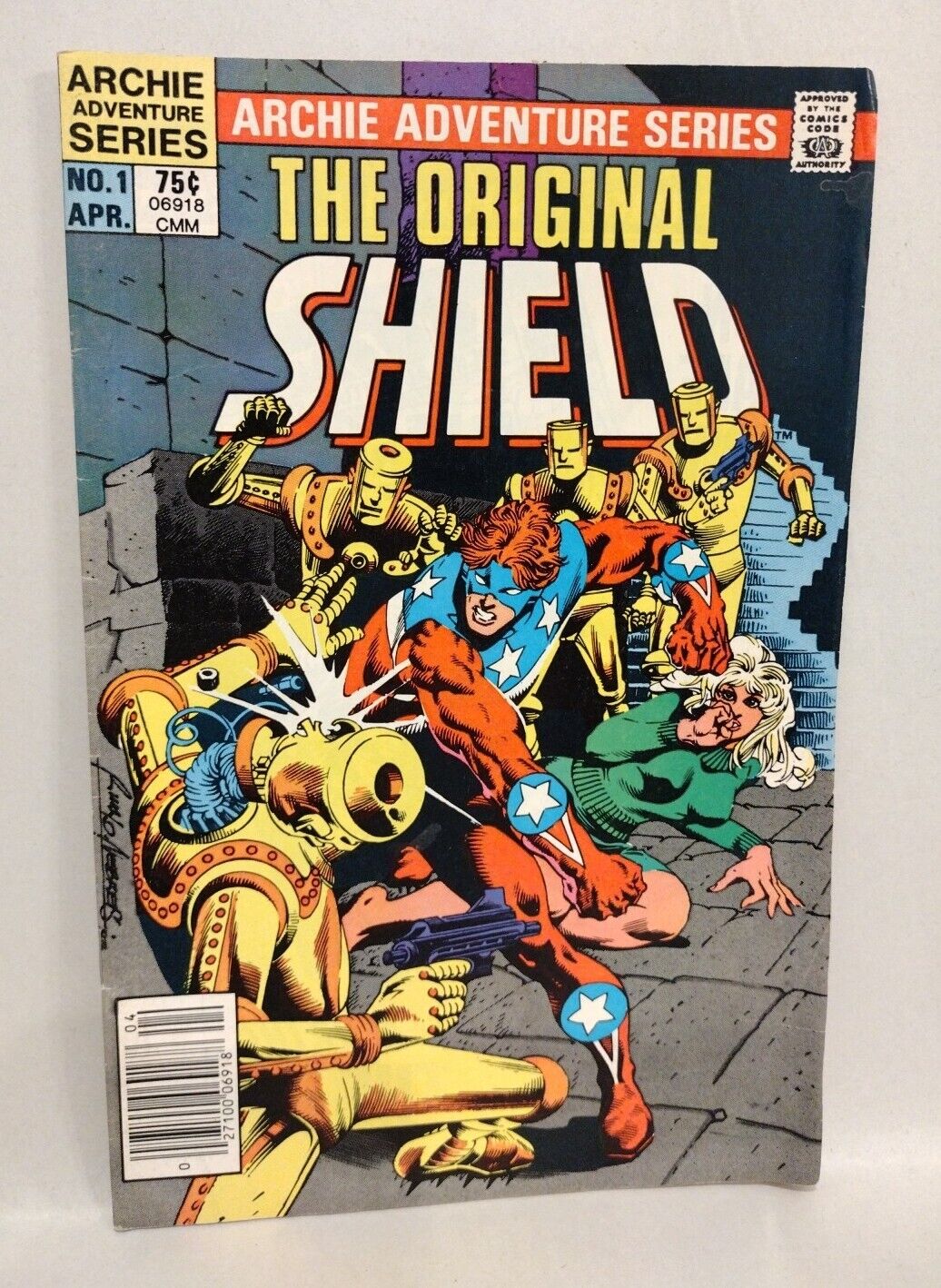 Original Shield (1984) Archie Adventure Comic Lot Set #1 2 3 Rudy Nebres Ayers