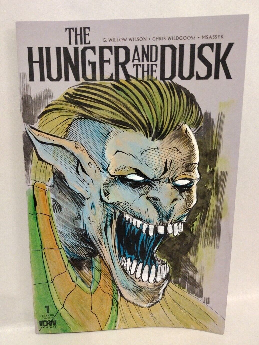 Hunger And The Dusk #1 (2023) IDW Sketch Variant Cover Comic W Original Art COA