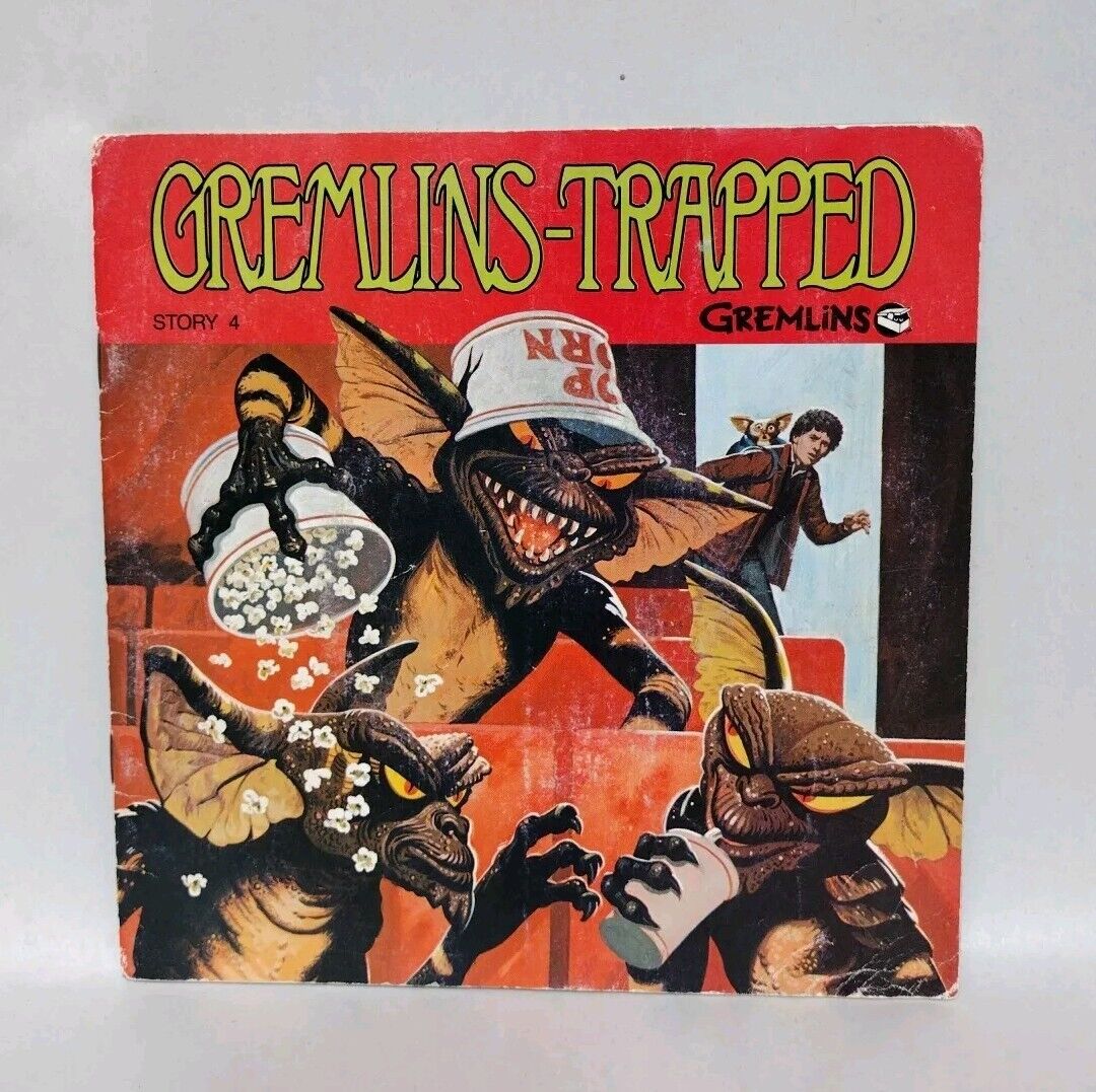 Gizmo And The Gremlins (1984) Story Book 2 3 4 5 W Records + Golden Book Lot