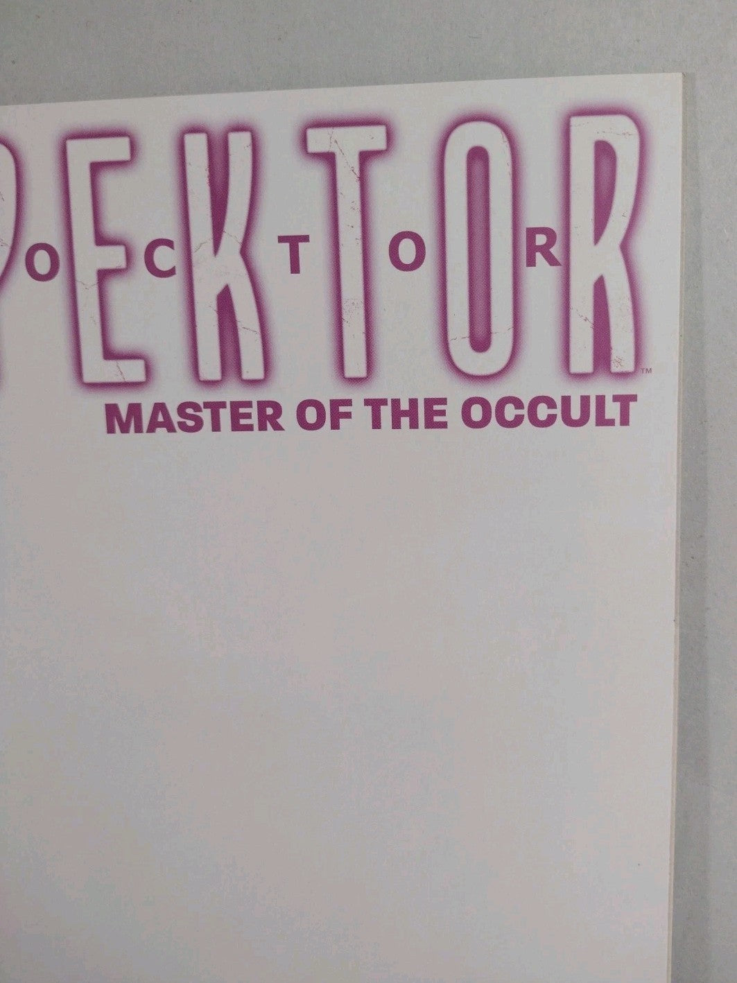 Doctor Spektor #1 (2014) Dynamite Gold Key Comic Blank Sketch Variant New NM